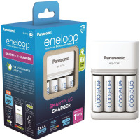 Зарядное устройство Panasonic Eneloop BQ-CC55E Smart-Quick Charger + 4 AA 1900 (K-KJ55MCC40E)