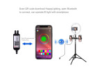 Кільцеве світло зі стійкою Puluz PKT3055B RGBW 26см (20W)