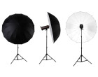 Фотозонт параболічний Godox UB-L3 75 & # 039; black / silver (185см)