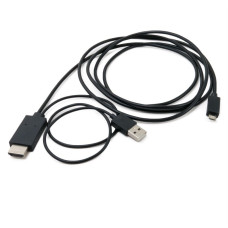 Кабель переходник Extradigital MHL, microUSB (5pin) M, USB M-HDMI AM (1.8m) (KBV1683)