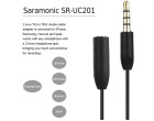 Кабель-адаптер для микрофона Saramonic SR-UC201