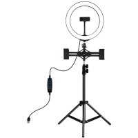 Кольцевой свет со стойкой Puluz PKT3053B Ring Light 26см (20W)