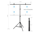 Фон із стійкою Puluz PU5204G Chroma key зелений (100x200см)