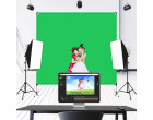 Фон в рамке с ножками Puluz PU5203G Chroma Key зелёный (200x200см)