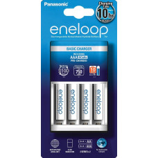 Зарядное устройство Panasonic Basic Charger + Eneloop 4AAA 750 mAh New (K-KJ51MCC04E)