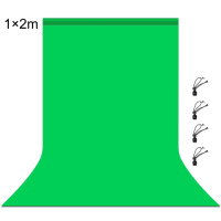 Фон студийный тканевый Puluz PU5209G green Chroma Key 1х2м