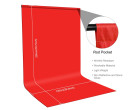 Фон студийный тканевый Puluz PU5209R red Chroma Key 1х2м