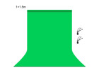 Фон студійний тканинний Puluz PU5215G green Chroma Key 1x1.5м