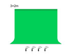 Фон студійний тканинний Puluz PU5214G green Chroma Key 3x2м