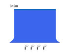 Фон студийный тканевый Puluz PU5214L blue Chroma Key 3х2м