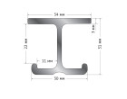 Рельса для подвесной системы Visico CT-1M-S single track