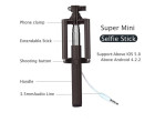 Монопод для селфи For-Selfie L-160 Super mini black