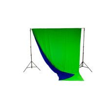 Фон тканевый двухсторонний LASTOLITE Chromakey Blue/Green 3x7m (5887)