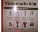 Штатив Velbon Videomate 638/F