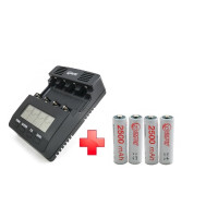 Зарядное устройство ExtraDigital BM210 (AAC2831) + 4шт AA 2500 mAh
