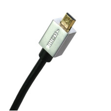Видео кабель ExtraDigital micro HDMI to HDMI, 1.5m, v1.4b, 36 AWG, Gold, PVC, Ultra-Slim (KBH1605)