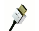 Видео кабель ExtraDigital micro HDMI to HDMI, 1.5m, v1.4b, 36 AWG, Gold, PVC, Ultra-Slim (KBH1605)