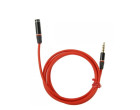 Удлинитель для наушников Teyeleec Longer Jack Red 3.5мм 110см