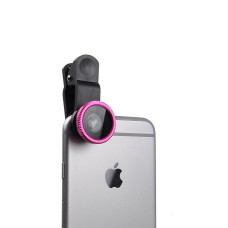 Объектив для телефона iLens Clip 3 in 1 pink