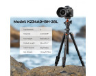 Штатив K&F Concept K234A0+BH28L (KF09.101V1)
