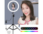 Кільцеве світло зі стійкою Puluz PKT3050 RGB Ring Light 30см (30W)
