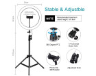 Кільцеве світло зі стійкою Puluz PKT3056B Ring Light 30см (25W)
