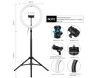 Кільцеве світло зі стійкою Puluz PKT3061B Ring Light 30см (25W)