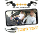 Петличний мікрофон Powerdewise Dual Lavalier Microphone Interview Set