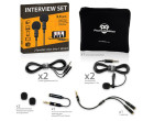 Петличний мікрофон Powerdewise Dual Lavalier Microphone Interview Set