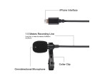 Мікрофон петличний Puluz PU426 1,5м (for iPhone)