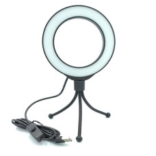 Кольцевой свет со стойкой Puluz PU422B Ring Light 12см (4W)