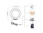 Кольцевой свет со стойкой Puluz PU422B Ring Light 12см (4W)
