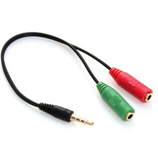 Переходник для наушников Visico Headphone Mic Splitter Adapter