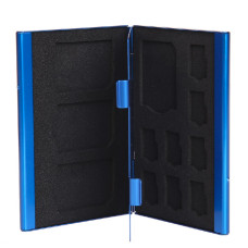 Кейс для карт памяти Visico Metal Case MC-SD4MSD8 blue