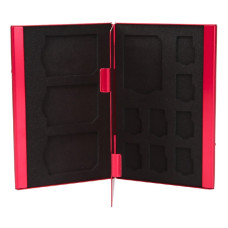 Кейс для карт памяти Visico Metal Case MC-SD4MSD8 red