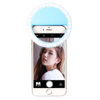 Кольцевой свет для селфи Visico RK-12 Selfie Ring Light blue