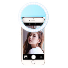 Кольцевой свет для селфи Visico RK-12 Selfie Ring Light blue