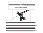 Кріплення для трьох фонів - ворота Visico TBGS-B830